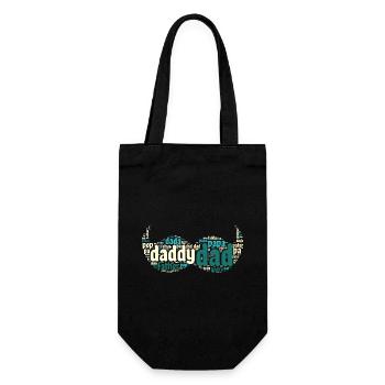 Happy Dad Daddy Father's Day - Gift Bag for Bottles - black - Front