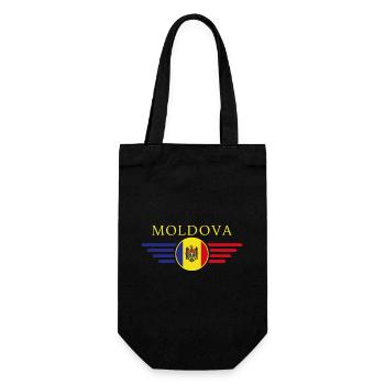 I Love Moldova, Elegance Style Design T-Shirt - Gift Bag for Bottles - black - Front