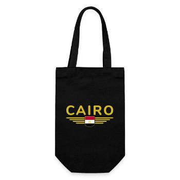 Égypte Cairo Fan Outfit T Shirt Design Mode - Sac à bouteille - noir - Devant