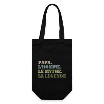 Cadeau pour Papa l'homme, le mythe, la légende. - Sac à bouteille - noir - Devant