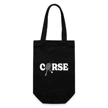Grande Raquette De Squash Corse Joueur De Squash - Sac à bouteille - noir - Devant