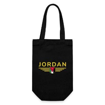 Jordan Amman Fan Outfit T-Shirt Design Gift - Sac à bouteille - noir - Devant
