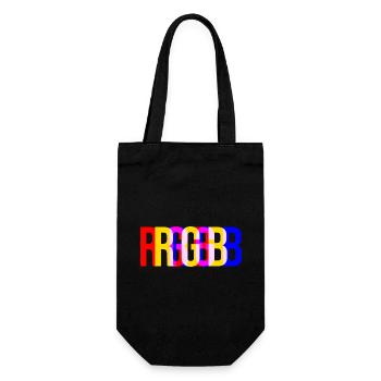 RGB color space - Gift Bag for Bottles - black - Front