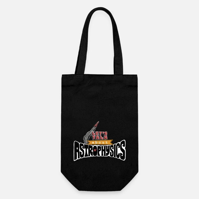Let's Talk About Astrophysics - Gift Bag for Bottles - black