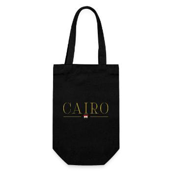 Kairo T-Shirt Outfit Design - Geschenkbeutel für Flaschen - Schwarz - Vorne