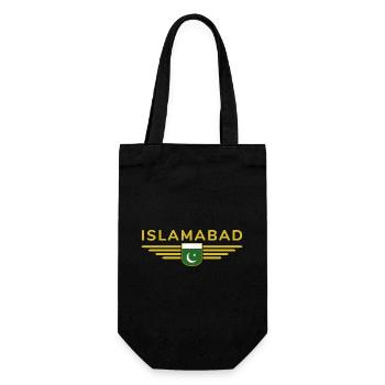 Islamabad Design – Style de la capitale - Sac à bouteille - noir - Devant