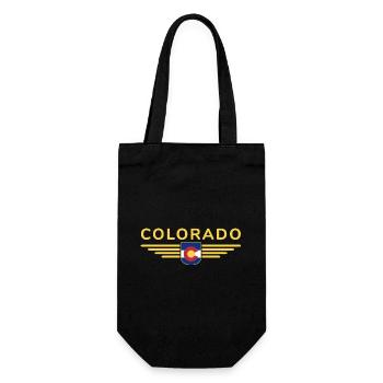 Colorado Fan T-Shirt – Mountains & Adventure - Gift Bag for Bottles - black - Front