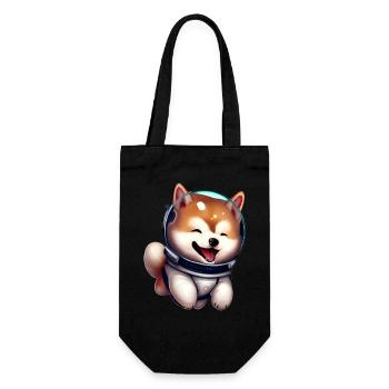 Shiba Inu Astronaut - Gift Bag for Bottles - black - Front