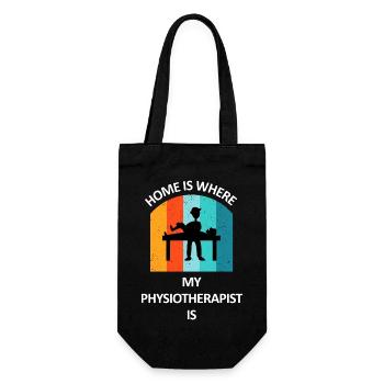 Physiothérapeute Cadeau humoristique disant drôle - Sac à bouteille - noir - Devant