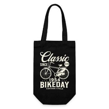 Bicycle Year 1954 Cyclist 70 Years Anniversary - Gift Bag for Bottles - black - Front