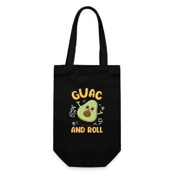 Guac And Roll - Cute Dancing Avocado - Gift Bag for Bottles - black - Front
