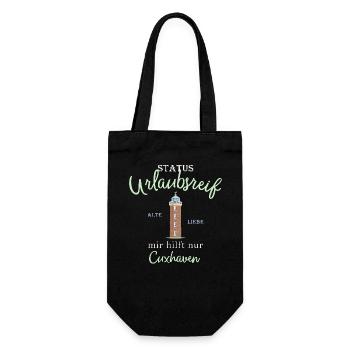 Cuxhaven, Status Ready for a Holiday, Germany - Gift Bag for Bottles - black - Front
