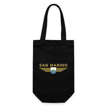 I Love San Marino, Elegance Style Design T-Shirt - Gift Bag for Bottles - black - Front