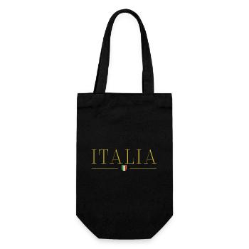 Ich liebe Italien Eleganz Stil Design T-Shirt - Geschenkbeutel für Flaschen - Schwarz - Vorne