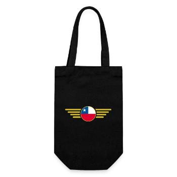 Ich liebe Chile, Stil Design T-Shirt, Kleidung - Geschenkbeutel für Flaschen - Schwarz - Vorne
