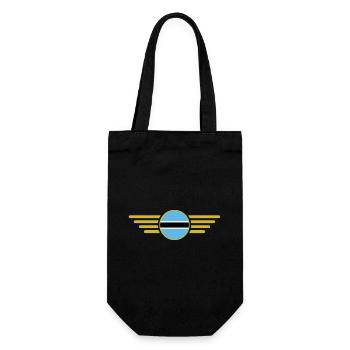 J’aime le Botswana, T-shirt design de style élégance - Sac à bouteille - noir - Devant