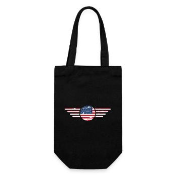 I Love USA, T-Shirt Design Style Élégance - Sac à bouteille - noir - Devant