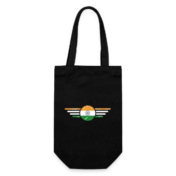 I Love India, Style Design T-Shirt - Gift Bag for Bottles - black - Front