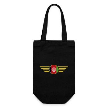Ich liebe Afghanistan, Eleganz Stil Design T-Shirt - Geschenkbeutel für Flaschen - Schwarz - Vorne