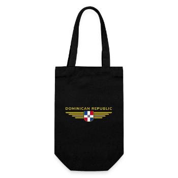 Dominikanische Republik T-Shirt Design - Geschenkbeutel für Flaschen - Schwarz - Vorne