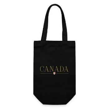 Ich liebe Kanada, Eleganz Stil Design T-Shirt - Geschenkbeutel für Flaschen - Schwarz - Vorne