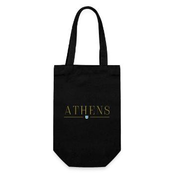 T-shirt design de style Athènes - Sac à bouteille - noir - Devant