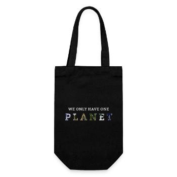 Nous n’avons qu’une seule planète - Sac à bouteille - noir - Devant