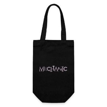 Mechanic Pliers Key Gear Silhouette - Gift Bag for Bottles - black - Front