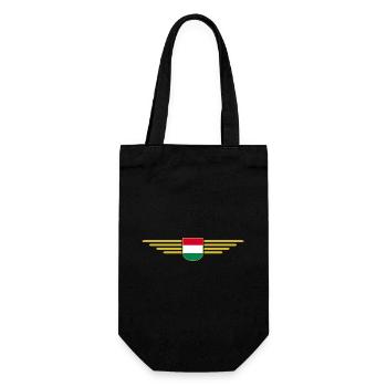Hungary Fan, Outfit T Shirt Design - Gift Bag for Bottles - black - Front