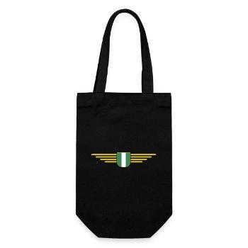 Nigeria Design – Show your love for the country - Gift Bag for Bottles - black - Front