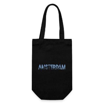 Amsterdam Skyline Silhouette – Urban - Gift Bag for Bottles - black - Front