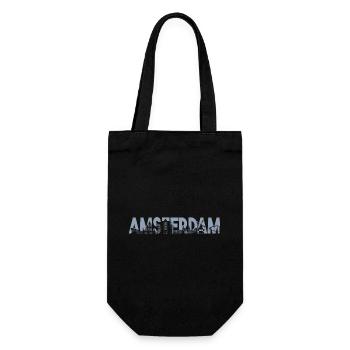 Amsterdam Skyline Silhouette – Urban Beauty - Gift Bag for Bottles - black - Front