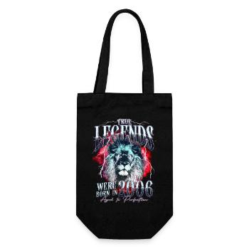 Legends were born in 2006 - Gift Bag for Bottles - black - Front