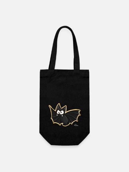 Bat - Gift Bag for Bottles - black