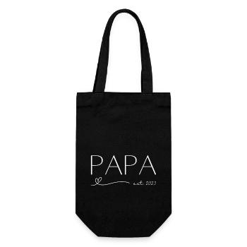 Papa est 2023 Ligne Coeur - Sac à bouteille - noir - Devant