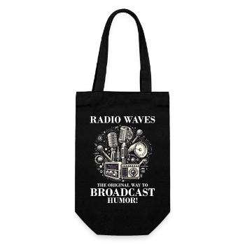 Vintage Amateur Radio opérateur humour rétro - Sac à bouteille - noir - Devant