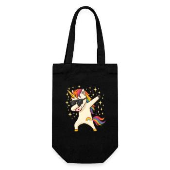Einhorn - Geschenkbeutel für Flaschen - Schwarz - Vorne