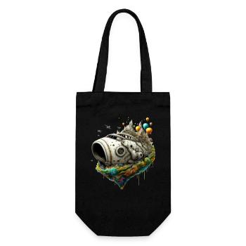 Micro World - Ship - Gift Bag for Bottles - black - Front