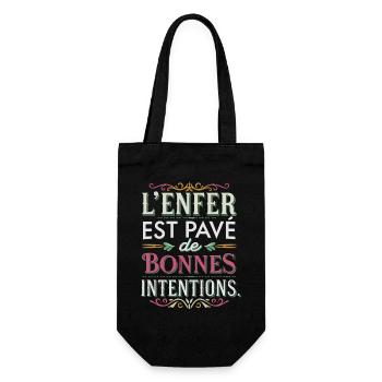 L'enfer est pavé de bonnes intentions - Sac à bouteille - noir - Devant