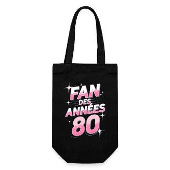 Fan des années 80 - Sac à bouteille - noir - Devant
