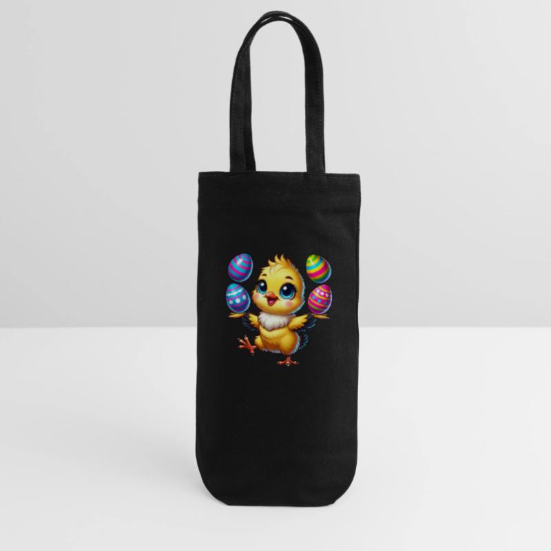 Easter Chicken Chick Easter Egg Juggling Gift Bag for Bottles