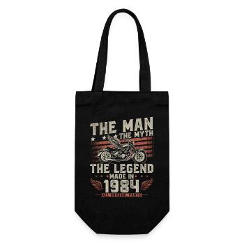 1984 Vintage Man Myth Legend Moto - Sac à bouteille - noir - Devant