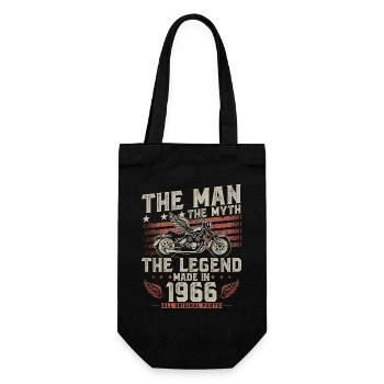 1966 Vintage homme mythe légende moto - Sac à bouteille - noir - Devant