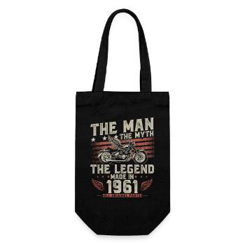 1961 Vintage homme mythe légende moto - Sac à bouteille - noir - Devant