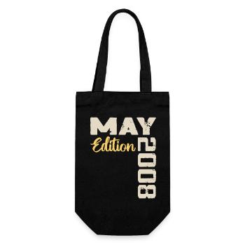 May 2008 Birthday May 2008 Gift May 2008 May - Gift Bag for Bottles - black - Front
