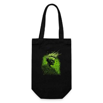Horror Punk Zombie Mohawk - Gift Bag for Bottles - black - Front
