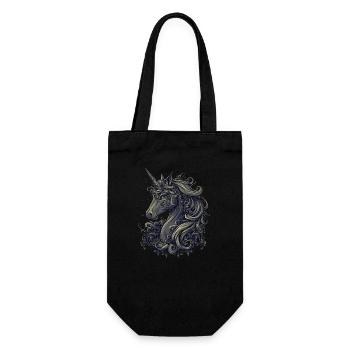 Unicorn Fancy - Gift Bag for Bottles - black - Front