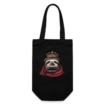 Roi des paresseux cool - Sac à bouteille - noir - Devant
