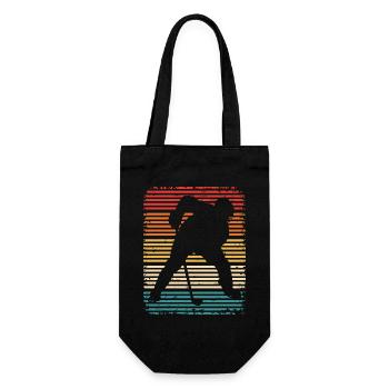 Hockey Retro Hockey Hockey Players - Gift Bag for Bottles - black - Front