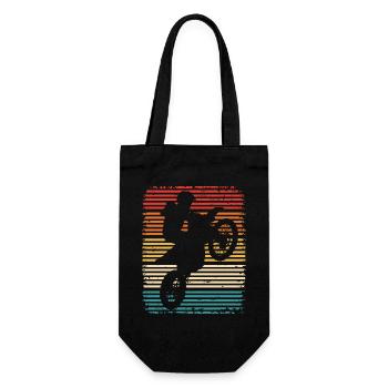 Dirt Bike Motocross Retro Enduro Supermoto - Sac à bouteille - noir - Devant